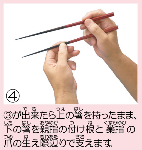 お箸の持ち方